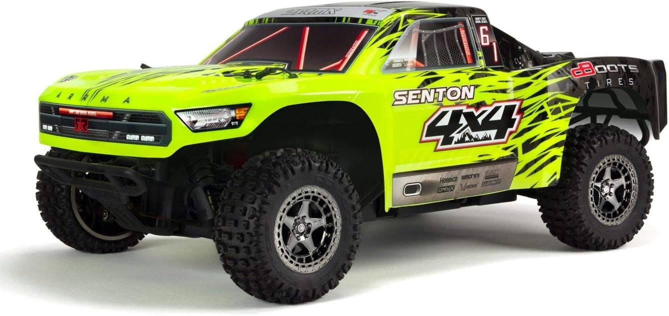 ARRMA SENTON 4X4 3S BLX Brushless 4WD RC Short Course Truck RTR (LiPo Battery Required) with 2.4GHz Radio | 1:10 Scale (Green/Black)