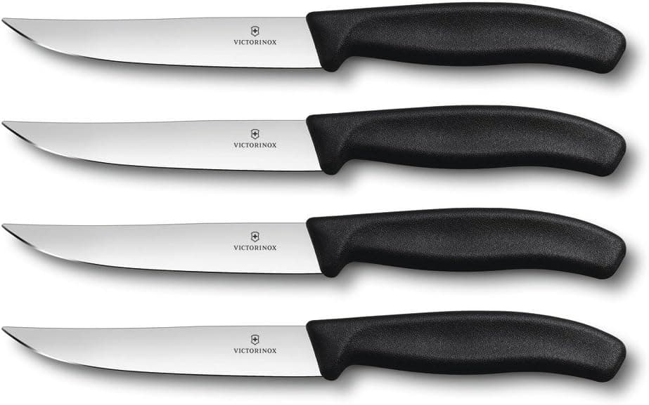 Victorinox Gaucho Black 4 Piece Steak Knife Set