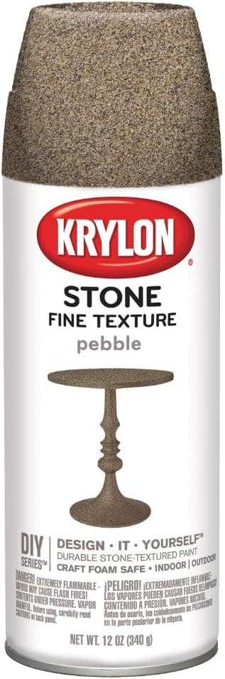 Krylon K03702000 Fine Stone Textured Finish, Pebble 12 Ounce (Pack of 1)