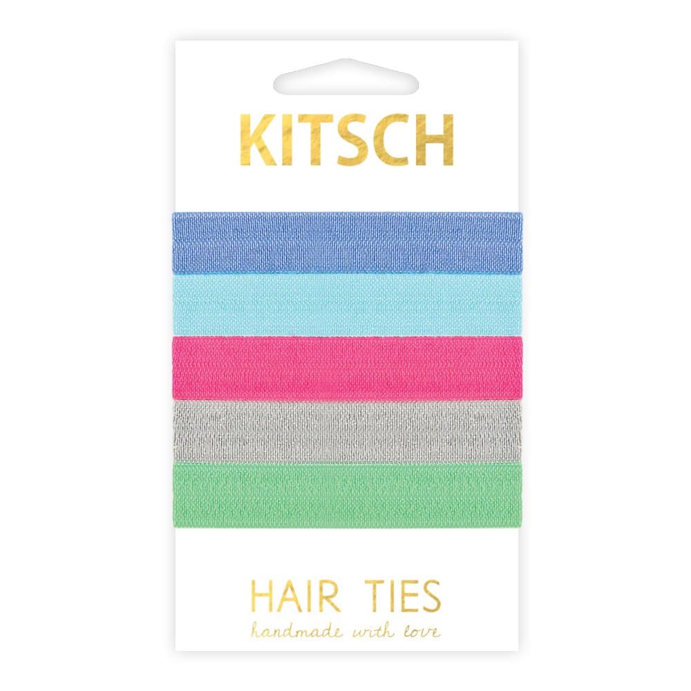 Kitsch 5 Piece Solid Hair Ties Set, Tutti Frutti