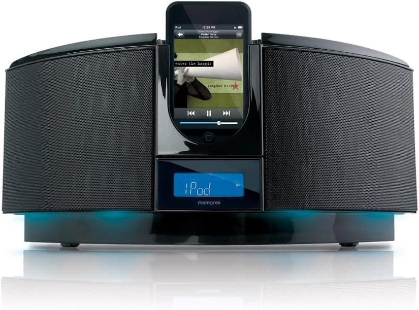 Memorex Home Audio System with iPod Dock and CD Player (Black)