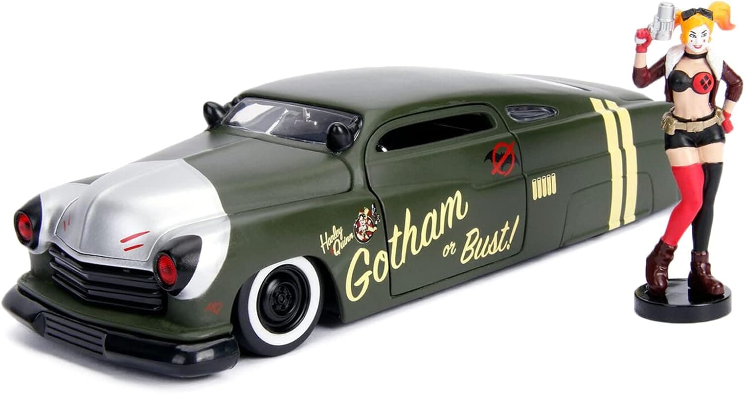 Jada Toys 1: 24 1951 Mercury W/Harley Quinn Figure, Green