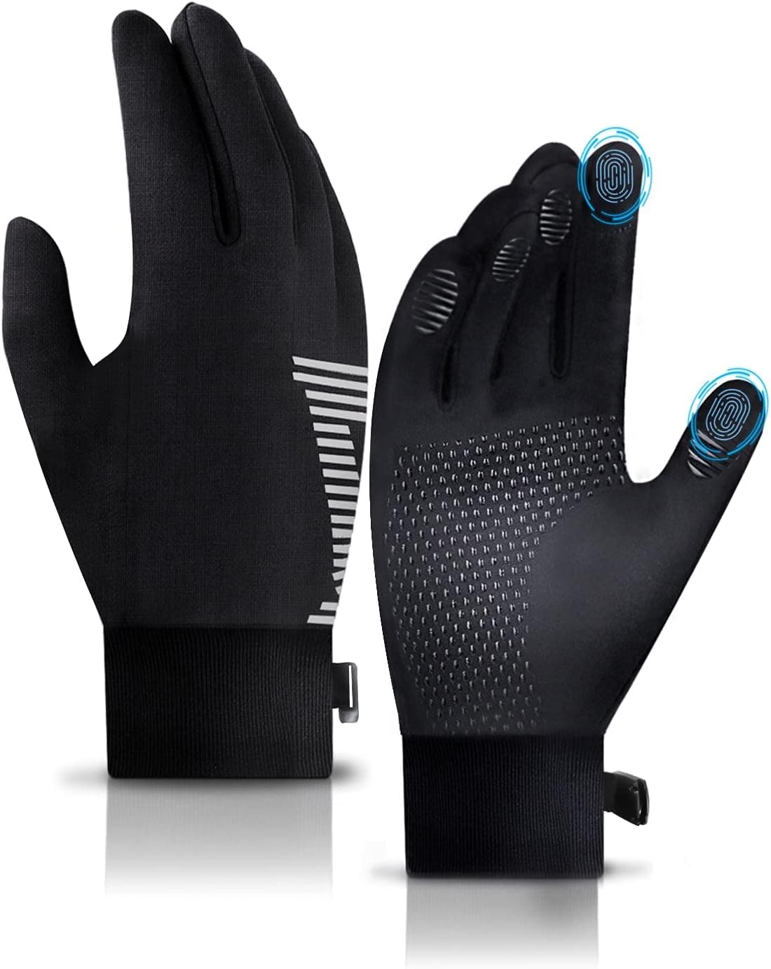 FaAmour Winter Gloves Touchscreen Gloves for Cold Weather, Men Women Gloves for Cycling Running Working Driving Hiking Fishing, Warm Thermal Soft Lining Elastic Cuff Anti-Slip