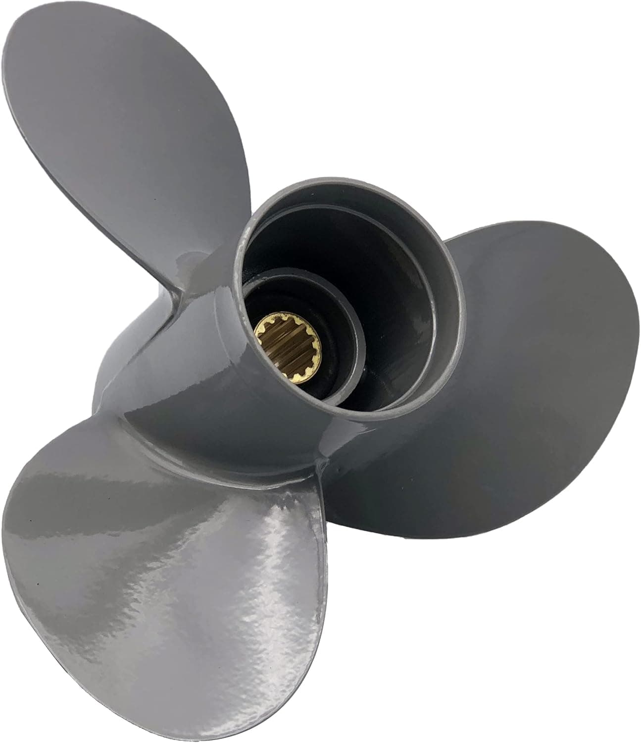 POLASTORM Aluminum Propeller Cupped Larger Blades Prop Replacement for Honda Engines 35-60HP (11 1/2x11, 11 5/8x12, 11 1/2x13, 11 3/8x14, 11 1/4x15)