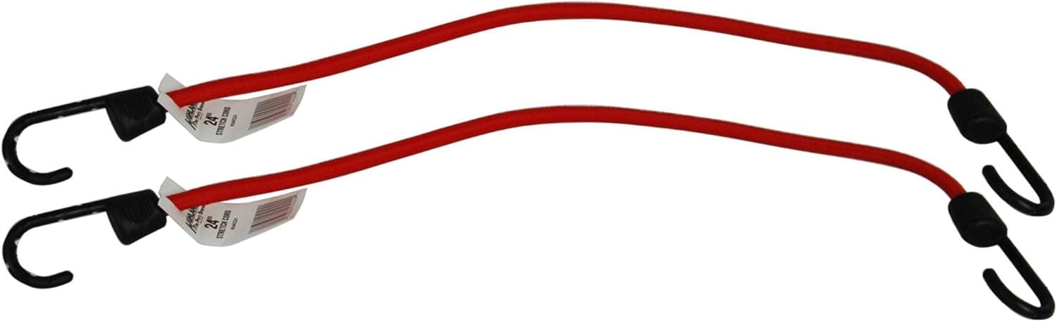 Highland (9232400) 24" Red Bungee Cord - 2 piece