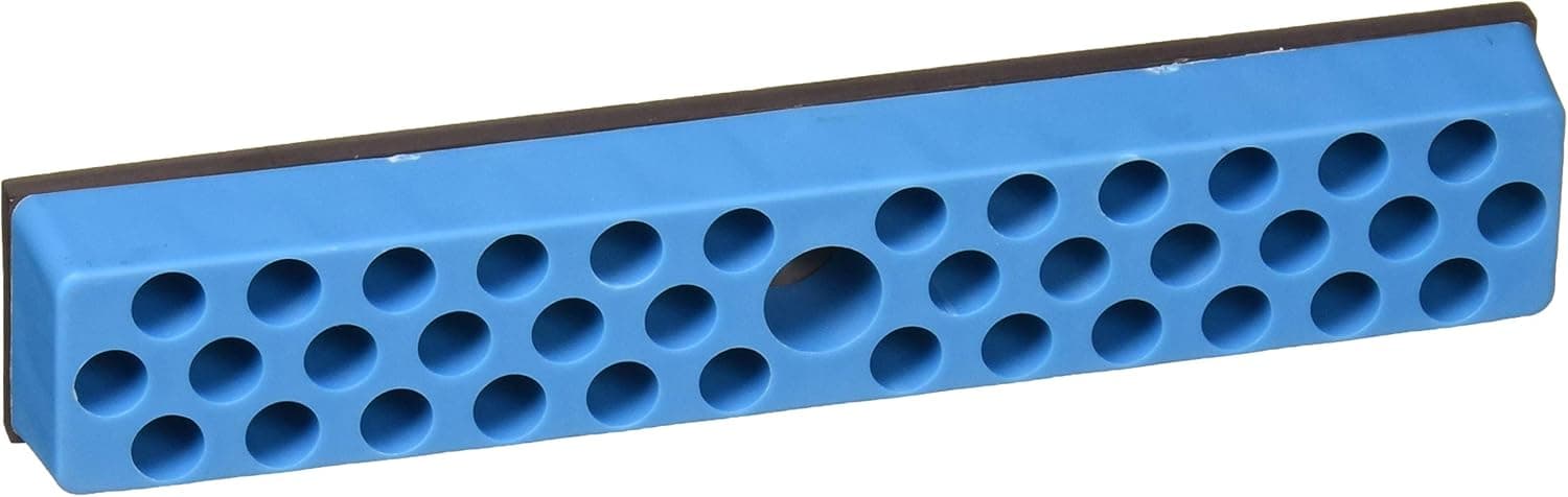 Mechanics Time Saver MTS580 Bit Holder 1/4 Mag 37 Hole, Blue Neon