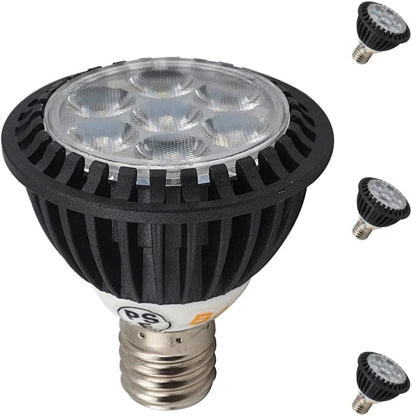 Bonlux 5W LED E17 Light Bulb Intermediate Base E17 120V Daylight 6000k LED Spot Light 50W Halogen Replacement Bulb for Landscape, Recessed, Track Lighting (Pack of 3)