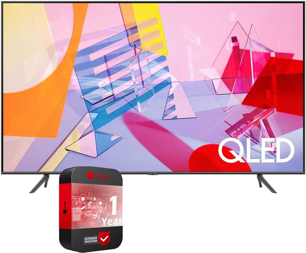 SAMSUNG 75 inch QN75Q60TAFXZA Class Q60T QLED 4K UHD HDR Smart TV Bundle with CPS Enhanced Protection Pack