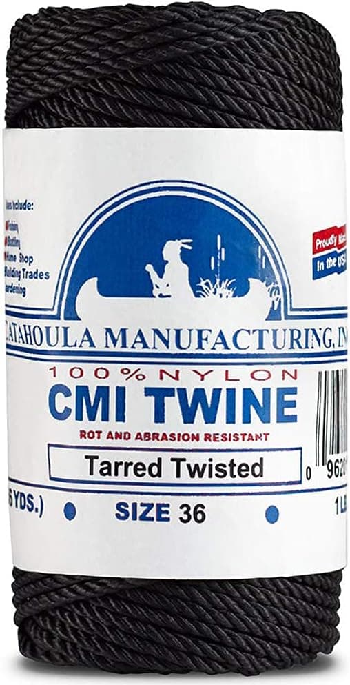 Catahoula Tarred, Twisted, Nylon Twine, 72 (1 lb)