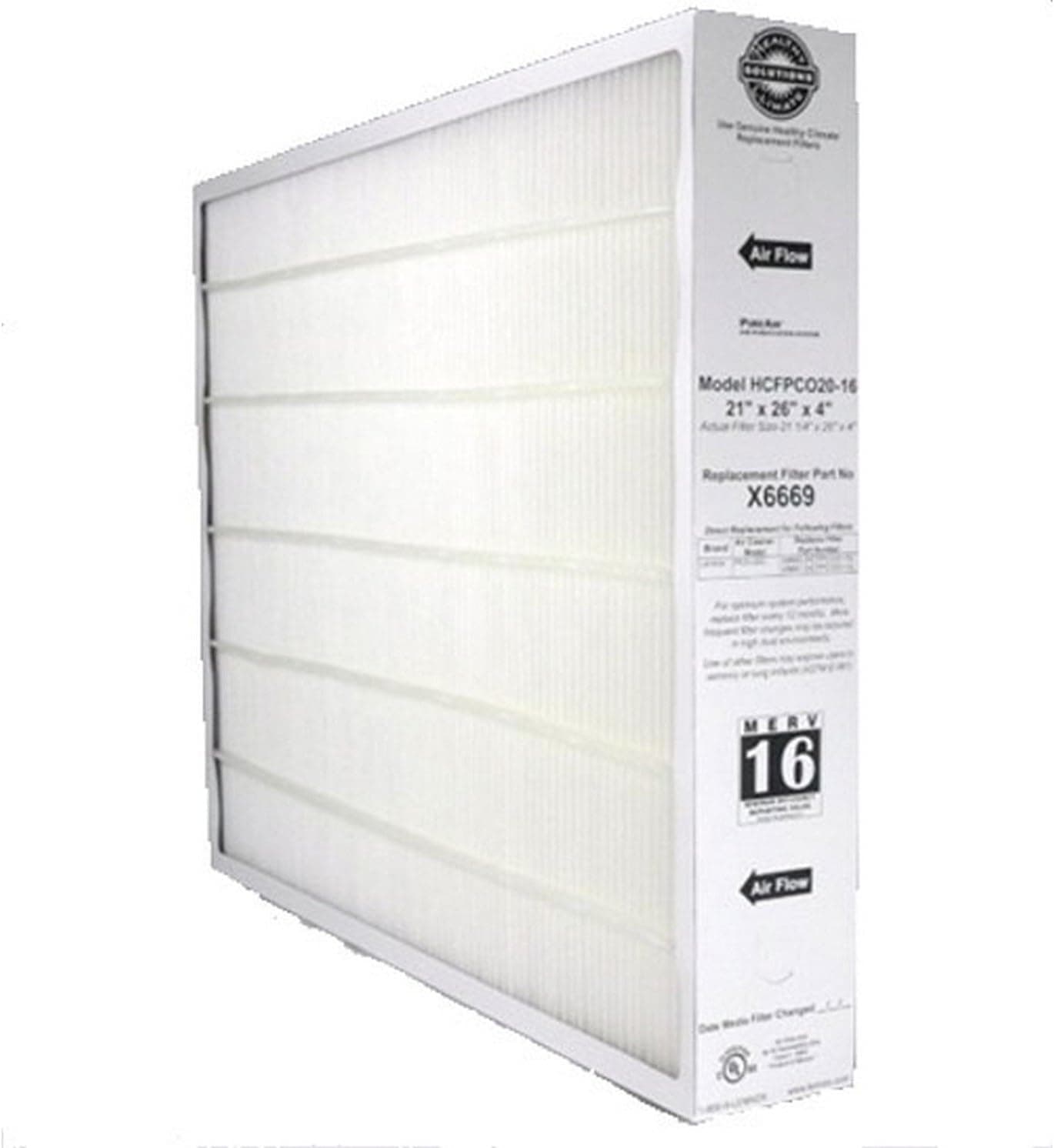 Lennox X6669 MERV 16 Filter - 21" x 26" x 4" - Genuine Lennox Product