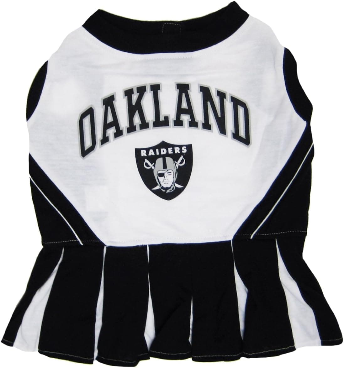 Pets First NFL Oakland Raiders Dog Cheerleader Dress, Small