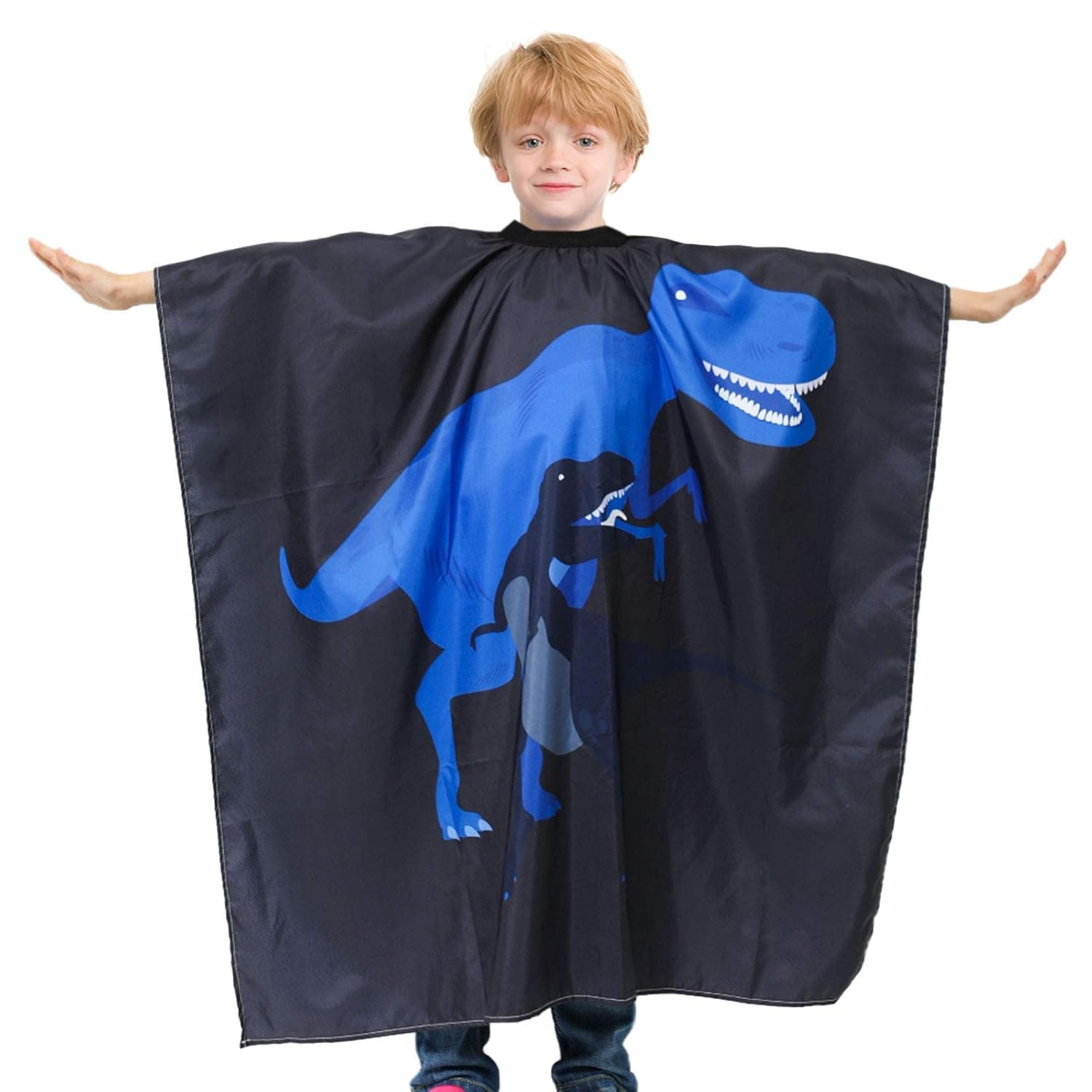 PASHOP Kids Haircut Cape, Dinosaur Waterproof Hair Cutting Cape Boys Barber Haircut Apron for Kids