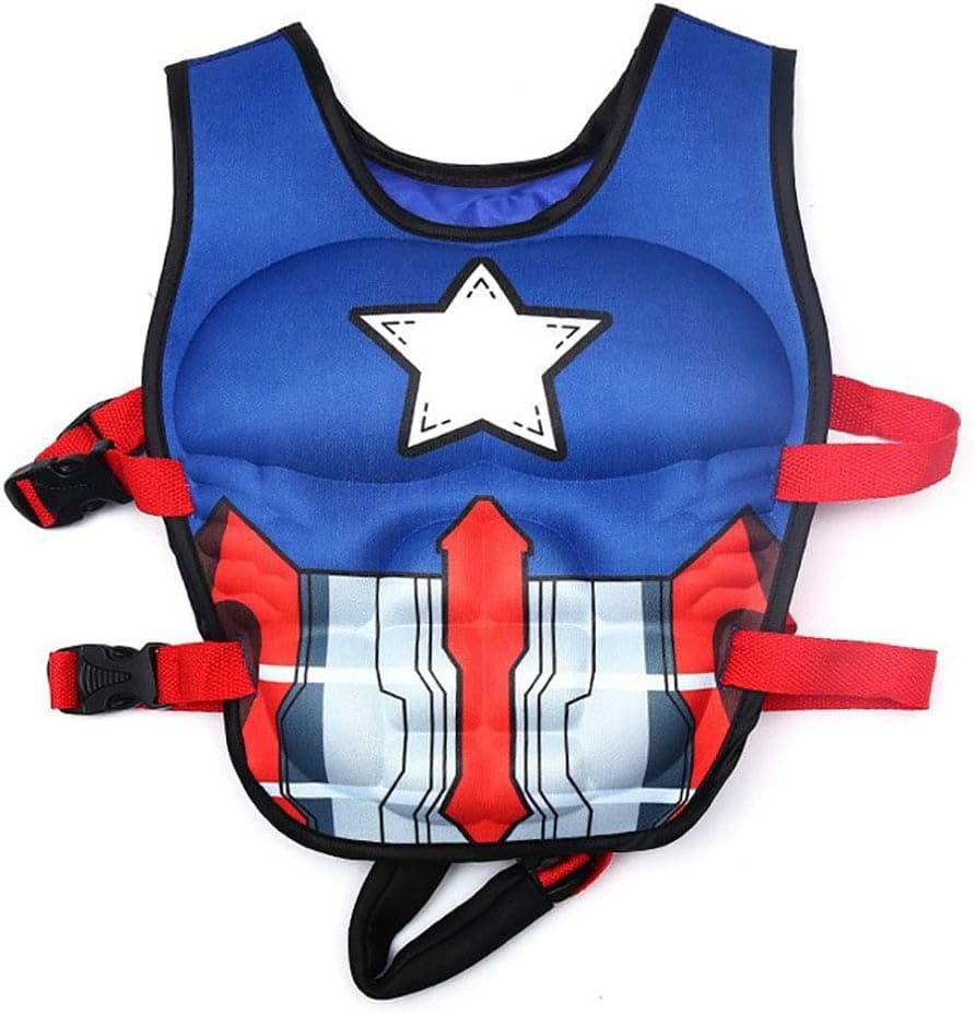 Bellagione Kids Swimming Vest Child Life Jacket Boys Girls Floating Swim Device Learn-to-Swim Aid with Adjustable Safety Strap Medium and Large Size