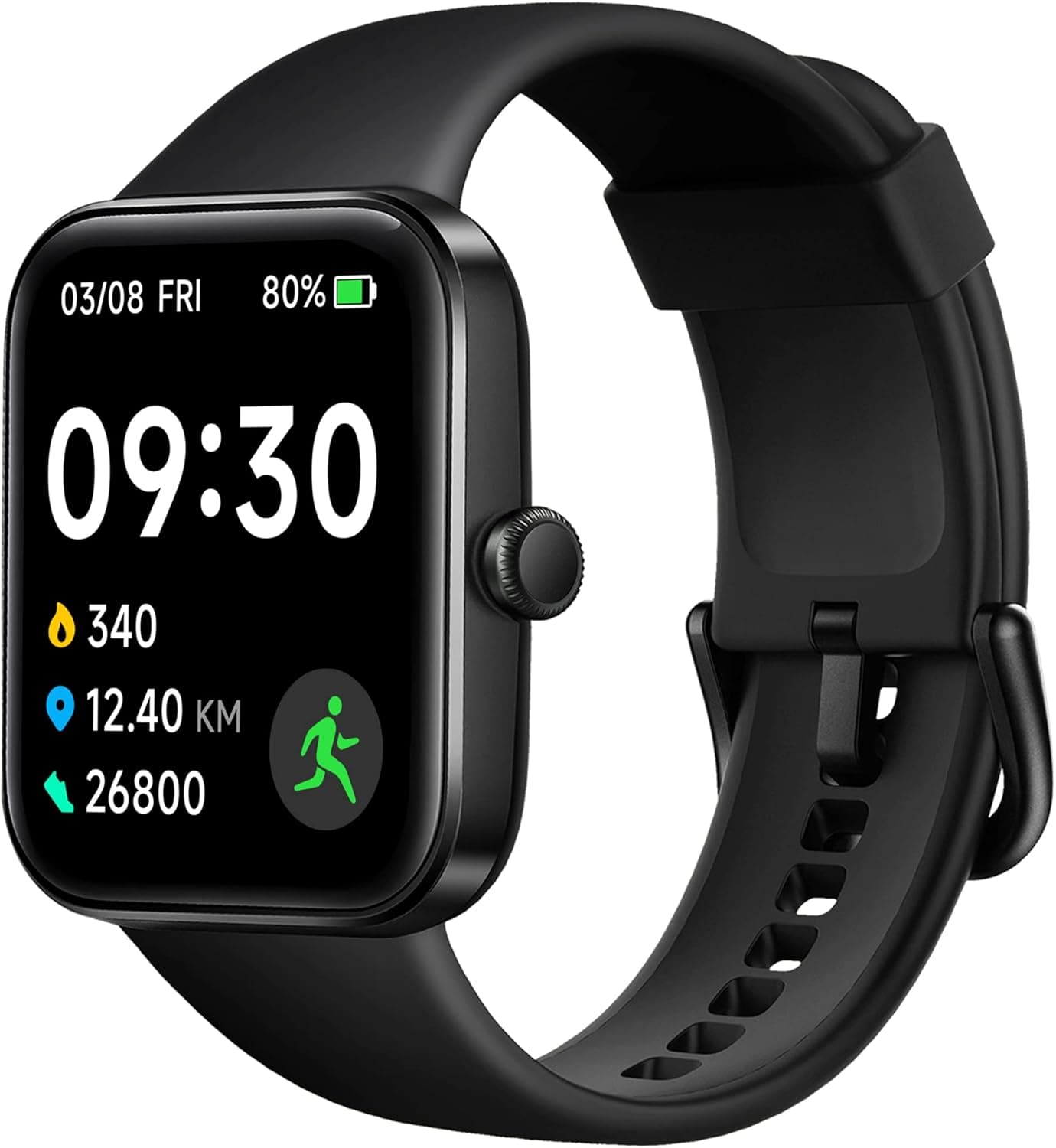 Smart Watch, Smart Watch for Android Phones & iOS with 1.7" Full Touch Screen, 5 ATM Waterproof Fitness Watch with Heart Rate & Blood Oxygen Monitor, Sleep Monitor, Smart Watch for Women Men