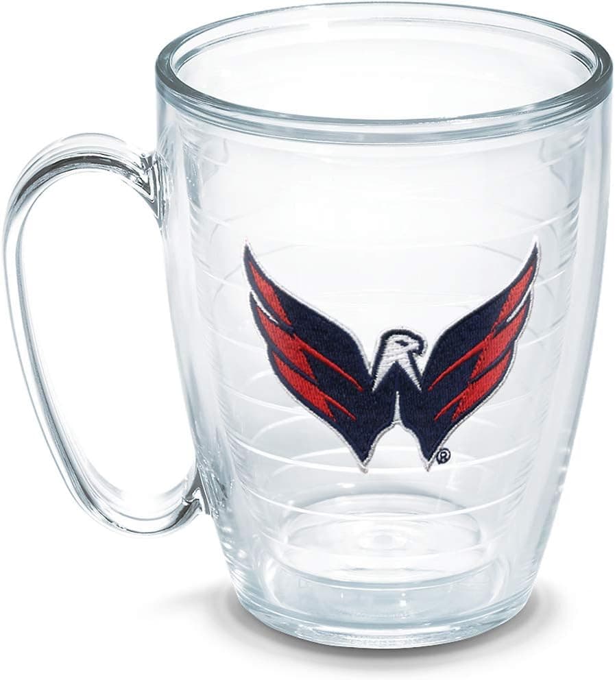 Tervis Made in USA Double Walled NHL Washington Capitals Insulated Tumbler Cup Keeps Drinks Cold & Hot, 16oz Mug, Primary Logo