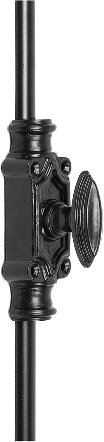 A29 Hardware 2 Feet Classic Style Iron Cremone Bolt for Cabinets, Black Powder Coat Finish