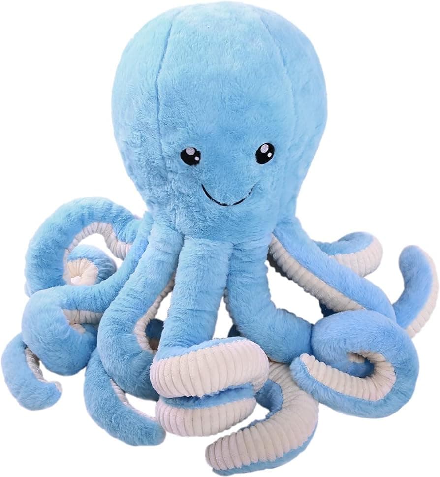 DENTRUN Octopus Stuffed Animals, Octopus Plush Doll Play Toys for Kids Girls Boys Adults Birthday Xmas Gift Present 7/16/24/32 Inches, 5 Colors