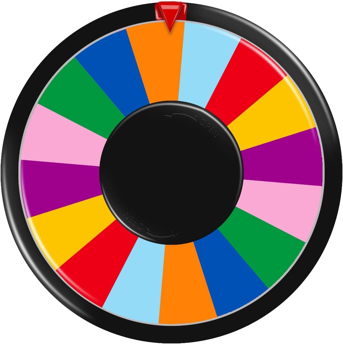 AZDVZD 8 Inch Table Spinning Wheel,Double-Sided 8/16 Slot Color Prize Wheel ,Dry Erase Spin Wheel for Fortune Spinning Game,Trade Show, Holiday Activities,Party Pub,Home Education