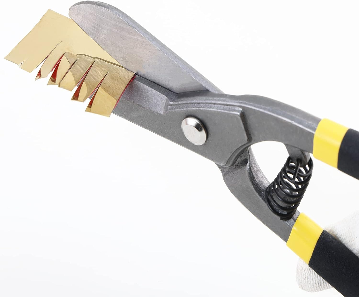 TriMold 10 Inch Straight Tin Snip for Metal, Aluminium, Steel, Cardboard, Leather, PVC, Rubber