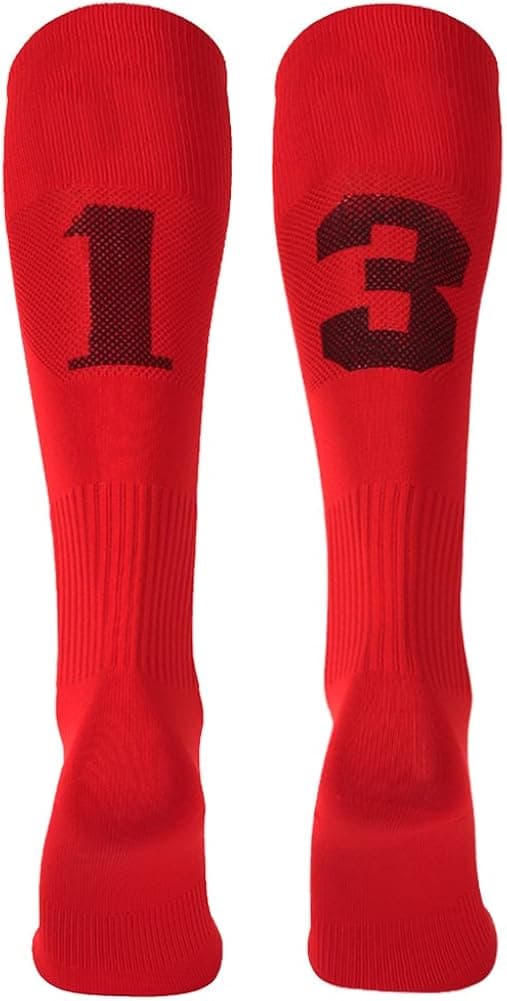 Custom Team Number Knee High Socks Athletic Socks by 3street Soccer Socks Choose Your Number