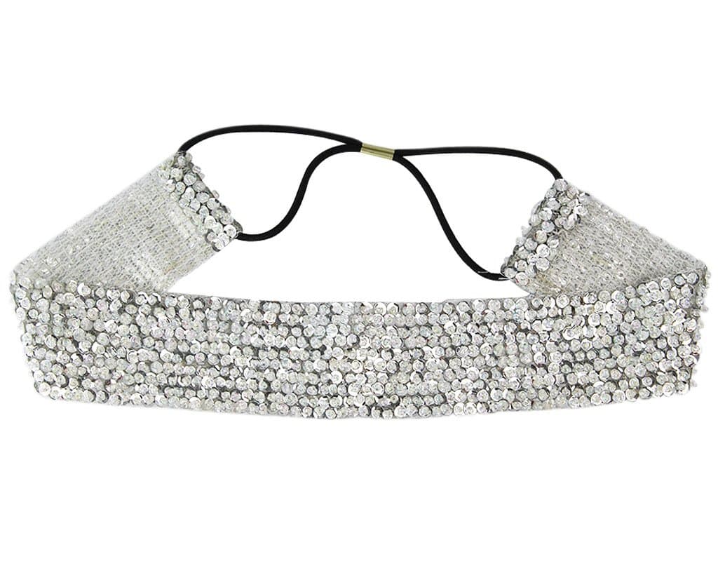 BONAMART ® Women Stylish Boho Bead Elastic Wide Headband Hair Band Chain