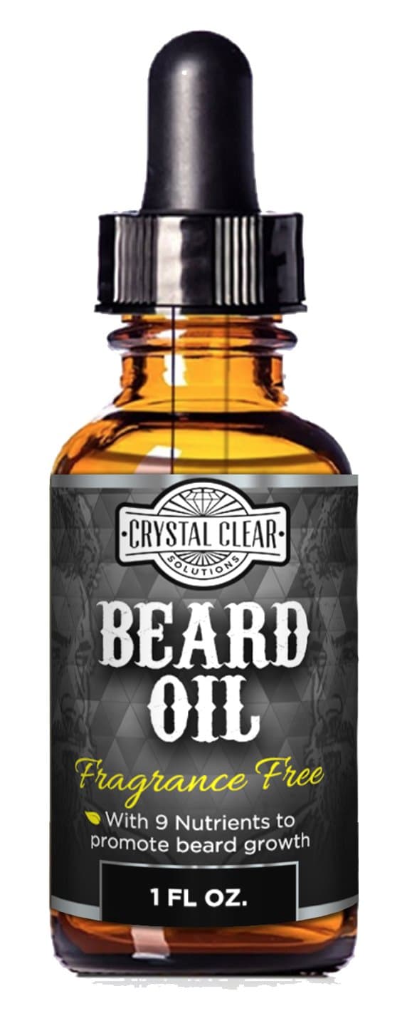 CCS Beard Oil Growth for Men, Leave-In Conditioner Softener for Dry and Sensitive Facial Hair, Unscented 1 oz