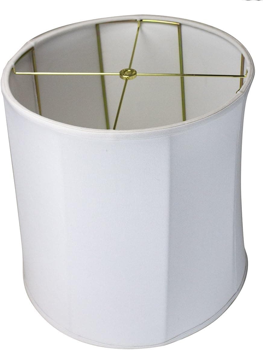 HomeConcept 141515DRLO Collapsible Drum Lampshade Premium Light Oatmeal Linen, 14" x 15" x 15 "
