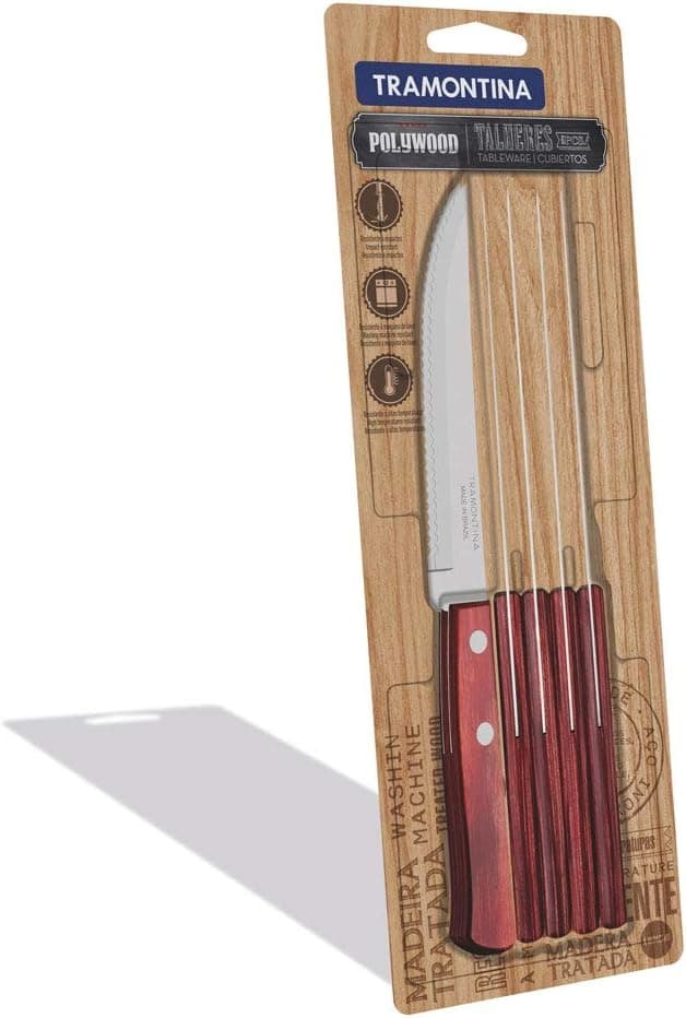 Tramontina Polywood steak knife set-6 piece