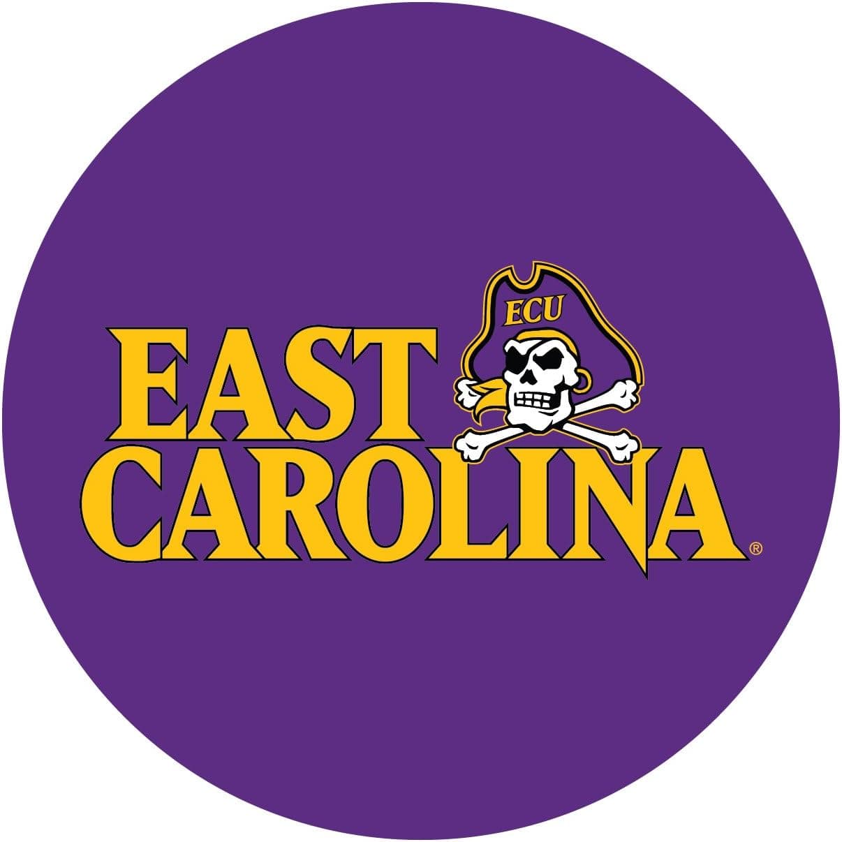 RR East Carolina Pirates ECU 4" Round Vinyl Magnet Auto Home University of