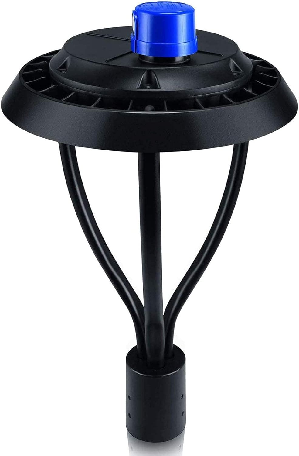 Led Post Top Light 80W with Photocell DLC/ETL Listed 11,200Lm Outdoor Post Top LED Circular Area Pole Light [350W Equivalent] 5000K Daylight IP65 Waterproof Post Top Lamp for Garden Yard Street
