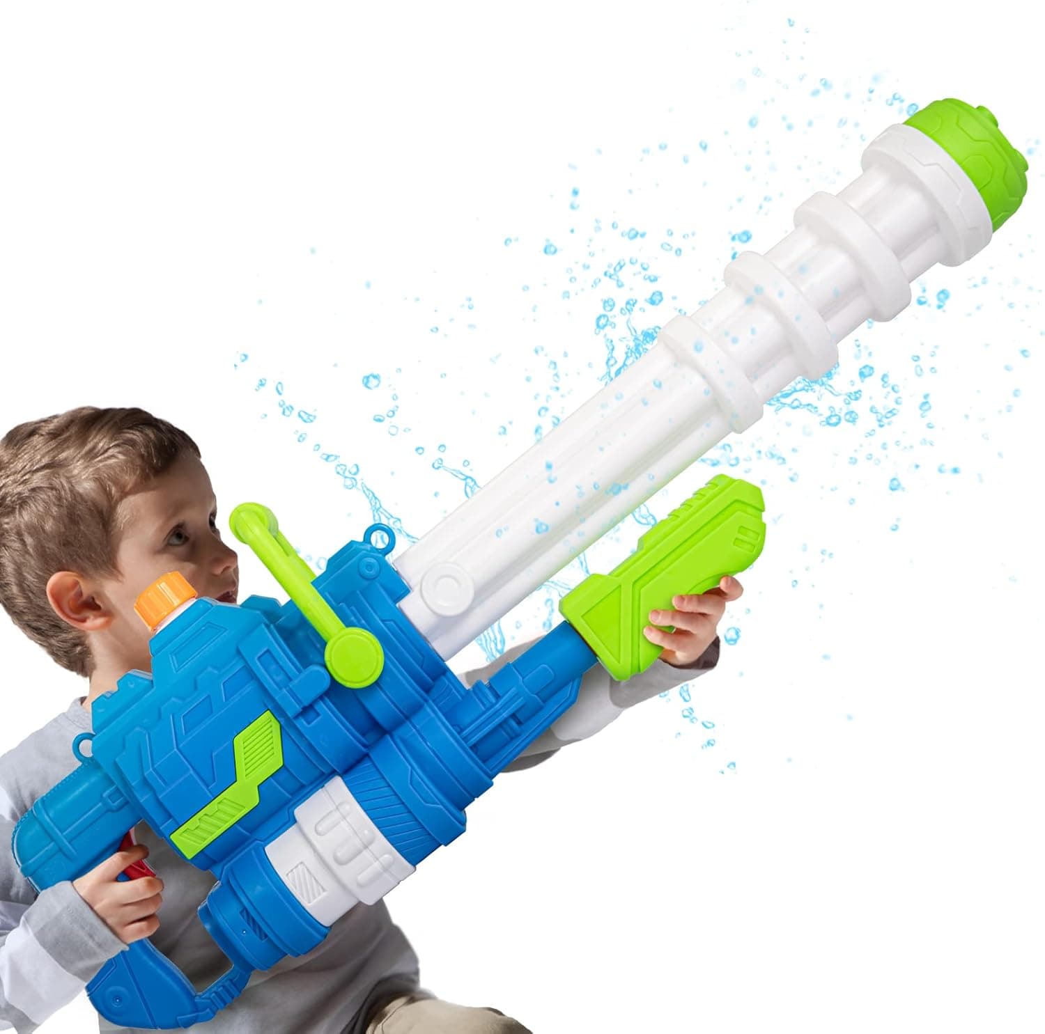 TEMI Large Water Gun for Kids Adults - High Capacity and Pressure Squirt Gun Super Water Blaster Toy for Water Play in Swimming Pool, Beach & Outdoor, Summer Toys Gift for Kids, Boys and Girls Adults