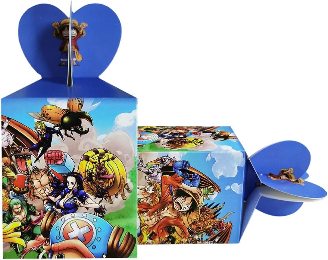 12pcs One Piece Party Candy Box, One Piece Theme Birthday party Decorations Supplies
