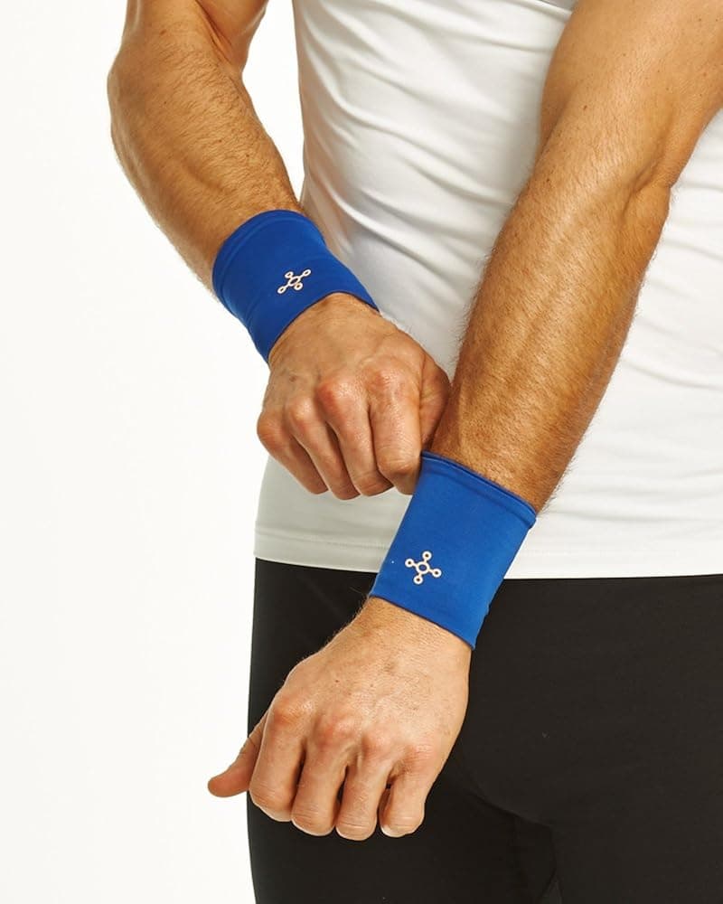 Tommie Copper Men's Recovery Affinity Wrist Sleeve, Cobalt Blue, Large