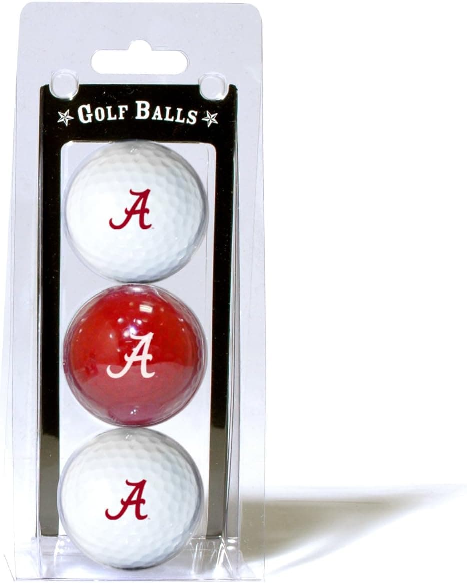 Team Golf NCAA Regulation Size Golf Balls, 3 Pack, Full Color Durable Team Imprint