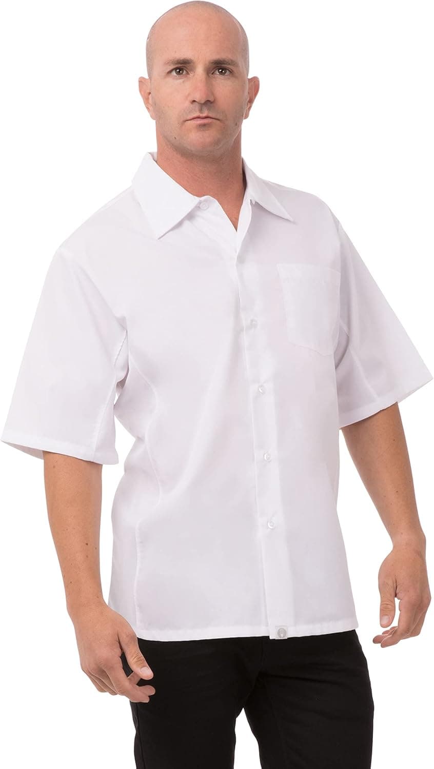 Chef Works Men's Cool Vent Cook Shirt