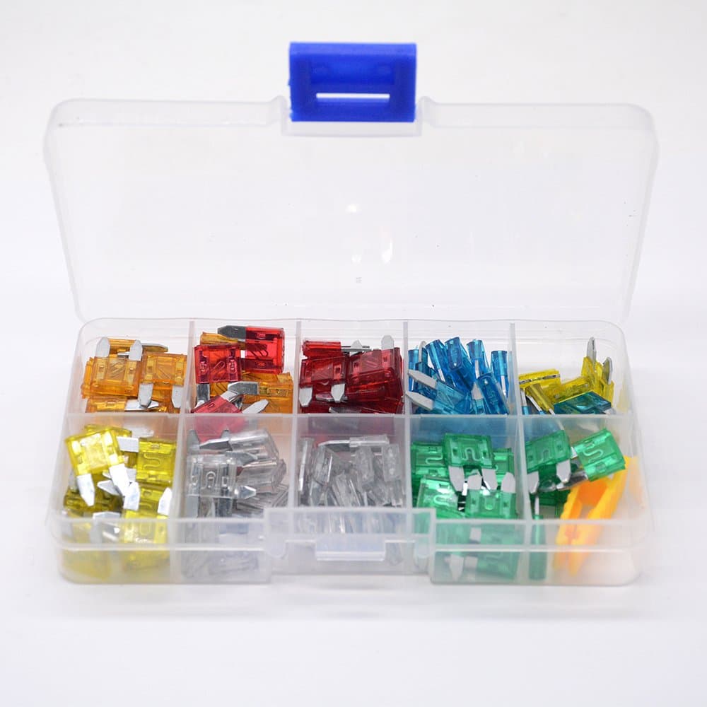 Auto Automotive Assorted Car Boat Truck Blade Fuse Box Assortment (mini 120pcs 5A 10A 15A 20A 25A 30A)