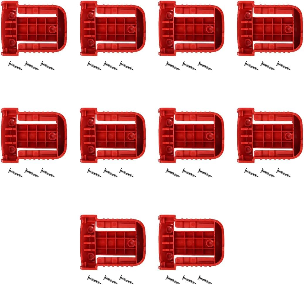 Amityke Battery Mount Holder 10Pack Compatible with Milwaukee M-18 Battery