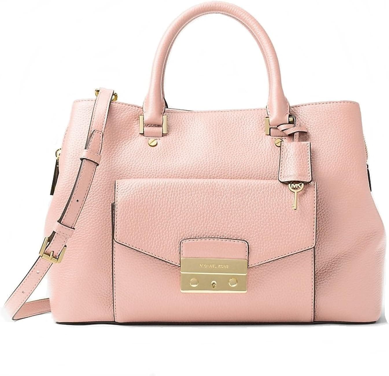 MICHAEL MICHAEL KORS Haley Large Leather Satchel in Blossom