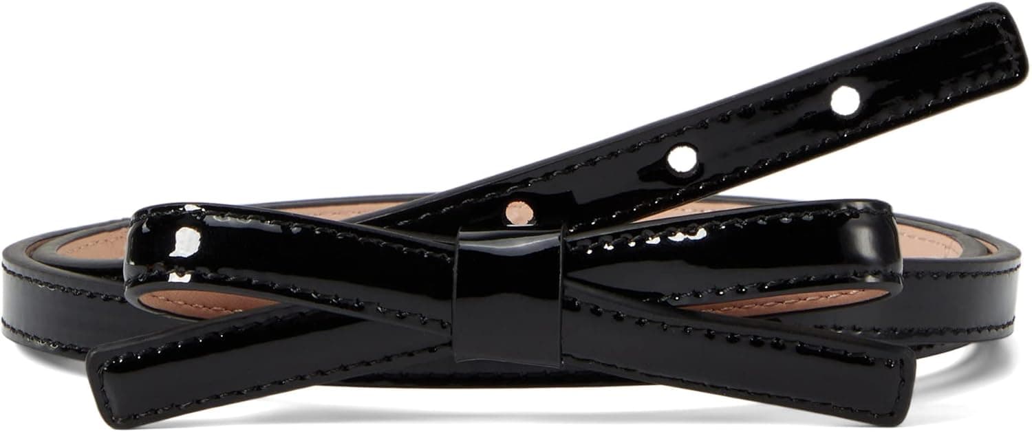 Kate Spade New York Patent Shoestring Bow Belt
