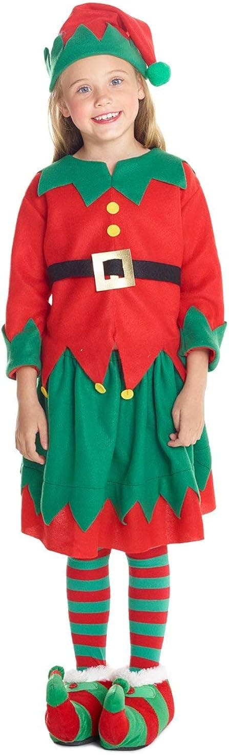 Morph Kids Elf Costume for Girls Holiday Character Santa Helper Elf Costume for Kids Suits Kids Christmas Costumes For Kids