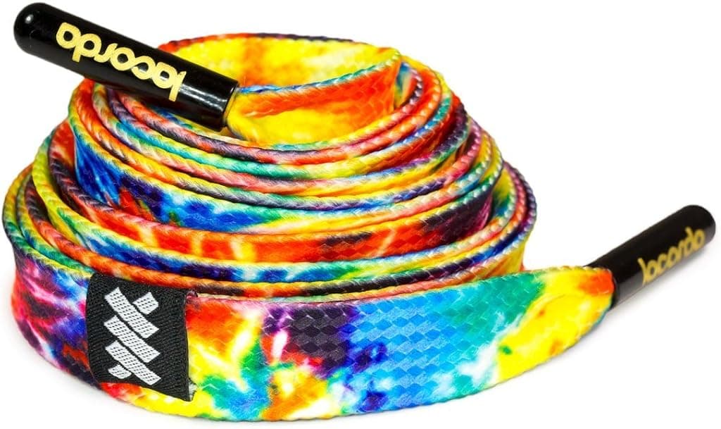 Shoelace Belt - Tie Dye: Premium Quality, 100% Polyester, Metal Aglets, Durable, Comfortable - Lacorda Threads
