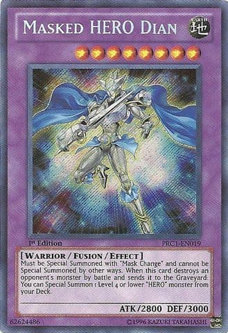 YU-GI-OH! - Masked Hero Dian (PRC1-EN019) - 2012 Premium Tin - 1st Edition - Secret Rare