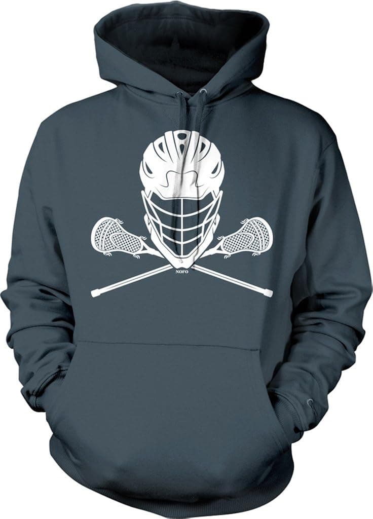 NOFO Clothing Co Lacrosse Helmet and Sticks Hooded Sweatshirt