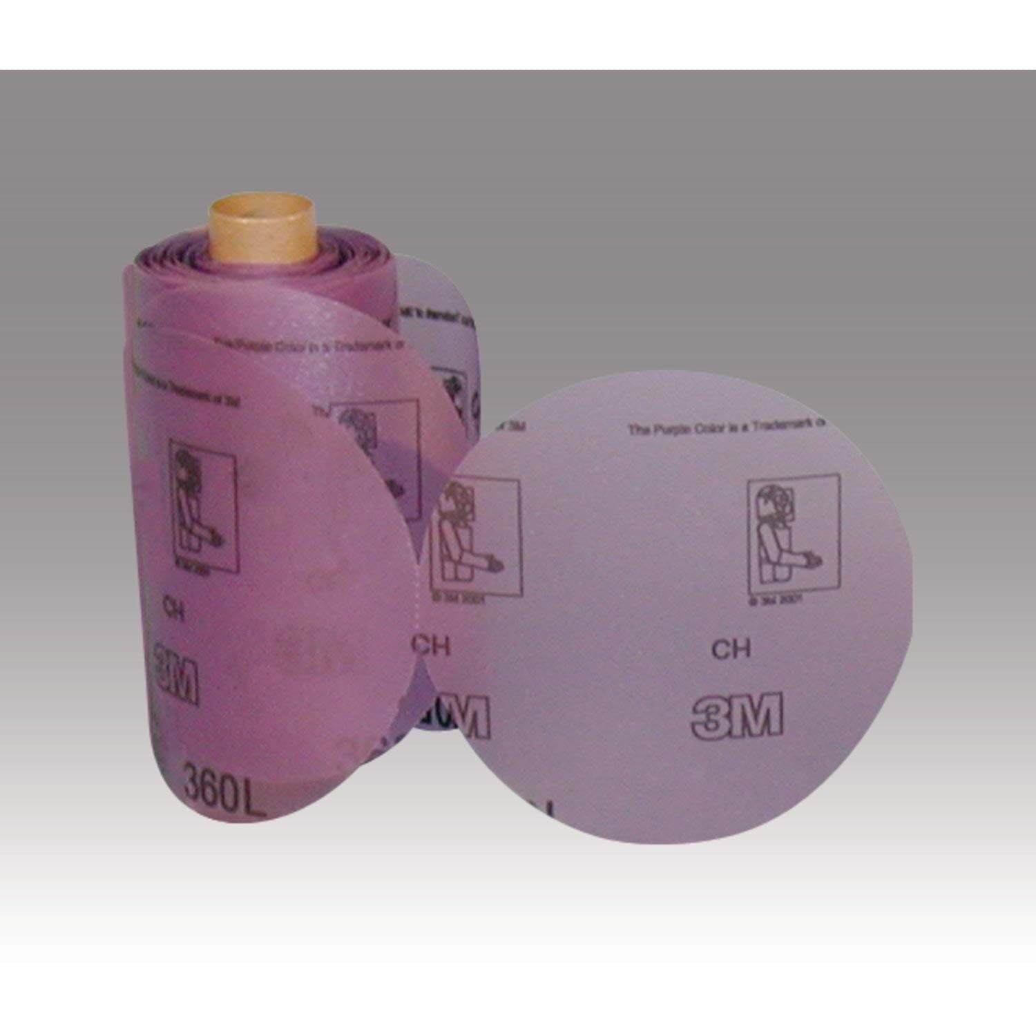 Cubitron II Stikit Film Disc Roll 360L, 6 in x NH P220, 125 discs per roll