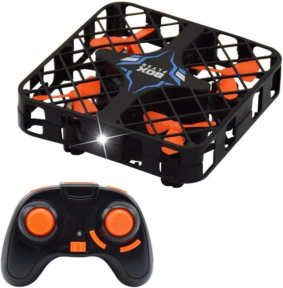 Mesh Protective Frame RC Quadcopter Anti-Crash Flying Box 2.4G 4CH 6-Axis Gyro Mini Drone Altitude Hold RTF Black