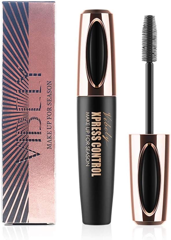 New Long Curling Makeup Eyelash Black Waterproof Fiber Mascara Eye Lashes