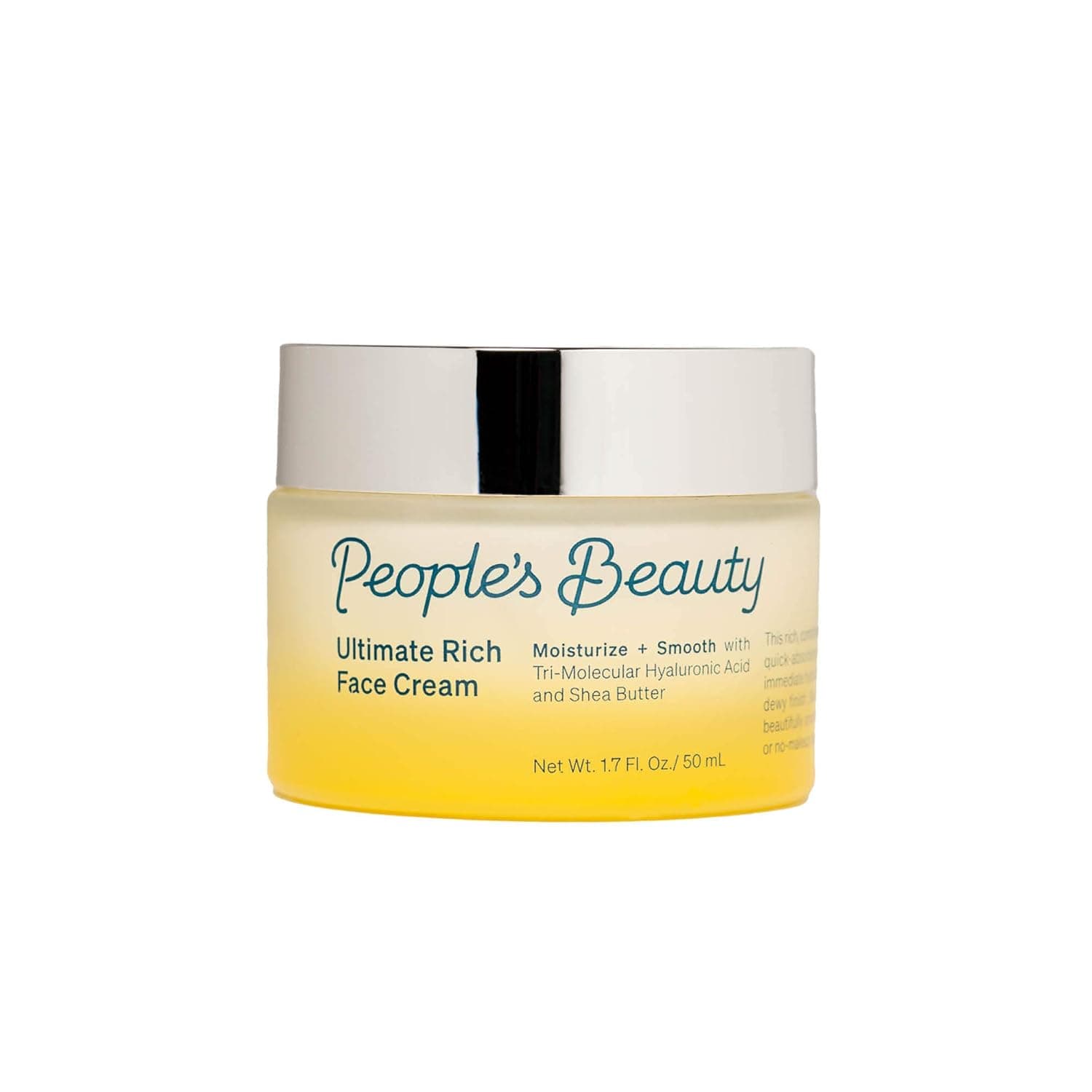 PEOPLE’S BEAUTY Ultimate Rich Face Cream - Vitamin Rich Facial Moisturizer Designed to Hydrate and Brighten Skin Day or Night, Vegan & Cruelty-Free, 1.7 Fl Oz