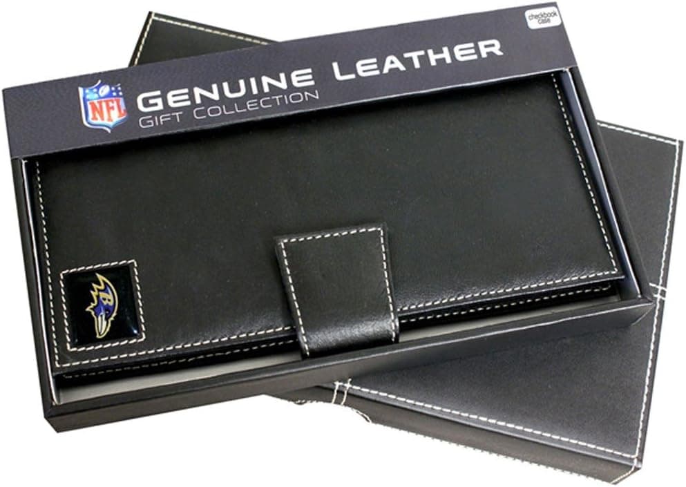 Team Sports Baltimore Ravens Leather Checkbook Holder