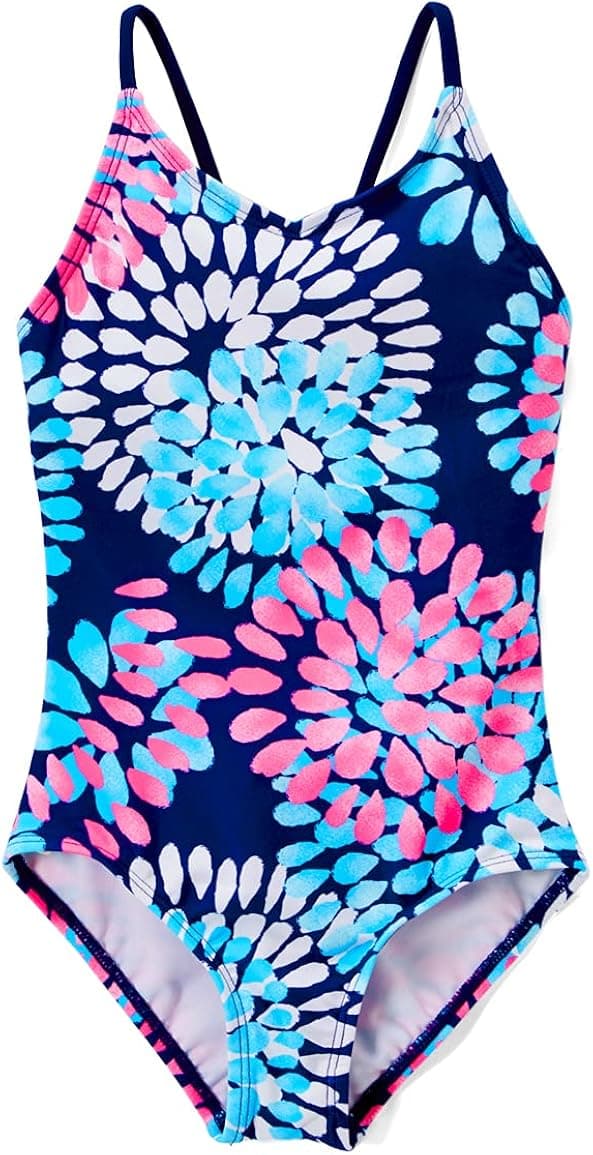Kanu Surf Girls' Daisy Beach Sport 1-Piece Swimsuit