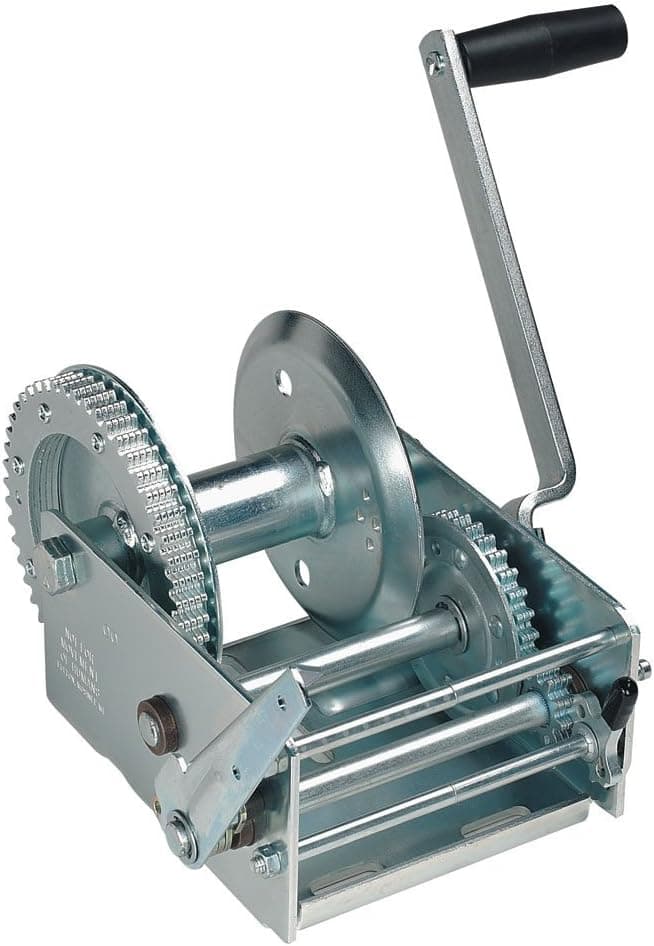 Fulton 3700 Lbs Automotive Marine Boat 2-Speed Cable Winch With Hand Brake - HP Series